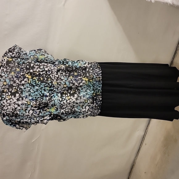 CATO 2 piece skirt set with multicolor top and black skirt size large - Picture 6 of 13